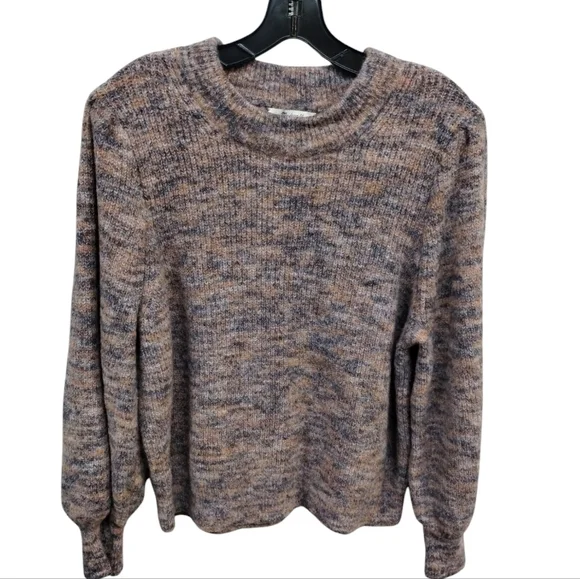 Madewell Women's Space-Dyed Eaton Puff Wool Blend Sweater size XL‎ Cozy Romantic - Picture 2 of 8